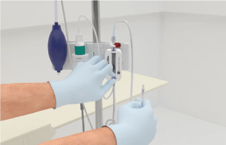 Acumen IQ sensor setup on HemoSphere advanced monitor